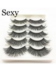 5 pairs 3d mink włosów sztuczne rzęsy naturalne długie rzęsy Wispy makijaż rozszerzenie narzędzia sexy rzęsy z norek oczy lash c