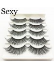 5 pairs 3d mink włosów sztuczne rzęsy naturalne długie rzęsy Wispy makijaż rozszerzenie narzędzia sexy rzęsy z norek oczy lash c