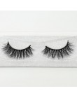Visofree 3D rzęsy z norek przedłużanie rzęs 100% Handmade gruba objętość długa sztuczna rzęsa makijaż Giltter pakowanie 1 para D