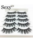 5 pairs 3d mink włosów sztuczne rzęsy naturalne długie rzęsy Wispy makijaż rozszerzenie narzędzia sexy rzęsy z norek oczy lash c
