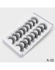 SEXYSHEEP 8 pairs 3D rzęsy z norek naturalne sztuczne rzęsy dramatyczna objętość sztuczne rzęsy makijaż przedłużanie rzęs rzęsy 