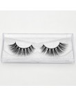 Visofree 3D rzęsy z norek przedłużanie rzęs 100% Handmade gruba objętość długa sztuczna rzęsa makijaż Giltter pakowanie 1 para D