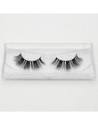 Visofree 3D rzęsy z norek przedłużanie rzęs 100% Handmade gruba objętość długa sztuczna rzęsa makijaż Giltter pakowanie 1 para D