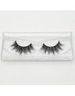 Visofree 3D rzęsy z norek przedłużanie rzęs 100% Handmade gruba objętość długa sztuczna rzęsa makijaż Giltter pakowanie 1 para D