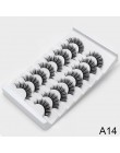 SEXYSHEEP 8 pairs 3D rzęsy z norek naturalne sztuczne rzęsy dramatyczna objętość sztuczne rzęsy makijaż przedłużanie rzęs rzęsy 