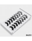 SEXYSHEEP 8 pairs 3D rzęsy z norek naturalne sztuczne rzęsy dramatyczna objętość sztuczne rzęsy makijaż przedłużanie rzęs rzęsy 