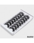 SEXYSHEEP 8 pairs 3D rzęsy z norek naturalne sztuczne rzęsy dramatyczna objętość sztuczne rzęsy makijaż przedłużanie rzęs rzęsy 