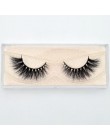Visofree 3D rzęsy z norek przedłużanie rzęs 100% Handmade gruba objętość długa sztuczna rzęsa makijaż Giltter pakowanie 1 para D