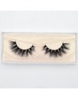 Visofree 3D rzęsy z norek przedłużanie rzęs 100% Handmade gruba objętość długa sztuczna rzęsa makijaż Giltter pakowanie 1 para D