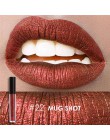 FOCALURE marka Pro makijaż wodoodporna szminka w płynie batom odcień czerwony aksamit prawdziwy brązowy Nude matowy szminka kolo