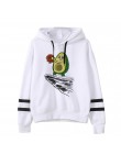 Avocado bluzy moda małe świeże 90s kobiety wegańskie Kawaii Cartoon Harajuku słodkie bluzy ciepłe kobiece Ullzang graficzne z ka