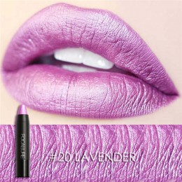 FOCALLURE makijaż kolorowy wodoodporny Shimmer szminka matowy szminka metalowy styl kosmetyczny