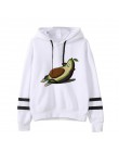 Avocado bluzy moda małe świeże 90s kobiety wegańskie Kawaii Cartoon Harajuku słodkie bluzy ciepłe kobiece Ullzang graficzne z ka