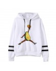 Avocado bluzy moda małe świeże 90s kobiety wegańskie Kawaii Cartoon Harajuku słodkie bluzy ciepłe kobiece Ullzang graficzne z ka
