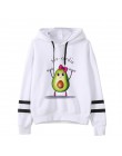 Avocado bluzy moda małe świeże 90s kobiety wegańskie Kawaii Cartoon Harajuku słodkie bluzy ciepłe kobiece Ullzang graficzne z ka