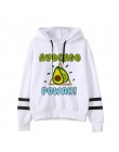 Avocado bluzy moda małe świeże 90s kobiety wegańskie Kawaii Cartoon Harajuku słodkie bluzy ciepłe kobiece Ullzang graficzne z ka