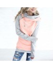 Jesień różowa bluza z kapturem obszerna bluza z kapturem bluza z kapturem ciepła bluza dla kobiet Femme bluzy z kapturem bluza z