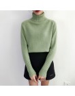 Surmiitro sweter damski 2020 jesienno-zimowy kaszmirowy, dzianinowy sweter i pulower damski koszulka trykotowa Jumper Pull Femme