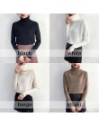Surmiitro sweter damski 2020 jesienno-zimowy kaszmirowy, dzianinowy sweter i pulower damski koszulka trykotowa Jumper Pull Femme
