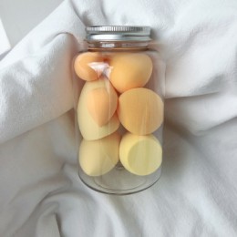 7 sztuk/Jar podkład do makijażu gąbki jajko kosmetyczne Wet Dry podwójnego zastosowania makijaż korektor Puff makijaż jajko narz