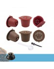 4 szt. Filtr do kawy 20ml kapsułki kawy wielokrotnego użytku filtry do Nespresso z łyżeczką szczotki akcesoria kuchenne