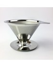 Filtr do kawy ze stali nierdzewnej wielokrotnego użytku srebrny nowoczesny funkcjonalny praktyczny