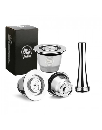 Kapsułka do Nespresso wielokrotnego użytku Inox 2 w 1 zastosowanie wielokrotnego napełniania kapsułka Crema Espresso wielokrotne