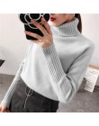 Surmiitro sweter damski 2020 jesienno-zimowy kaszmirowy, dzianinowy sweter i pulower damski koszulka trykotowa Jumper Pull Femme