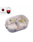 WORTHBUY japońskie pudełko na lunch z przedziałem 304 ze stali nierdzewnej pojemnik bento dla dzieci szkolny pojemnik na żywność