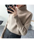 Surmiitro sweter damski 2020 jesienno-zimowy kaszmirowy, dzianinowy sweter i pulower damski koszulka trykotowa Jumper Pull Femme