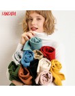 Tangada zima moda kobiety jednokolorowy golf sweter kobiet z długim rękawem elegancki, szykowny damskie swetry sweter pull femme