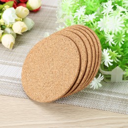 6 sztuk/partia Natural Cork Coaster żaroodporne kubek kubek mata kawy i herbaty Hot Drink podkładka do jadalni akcesoria kuchenn