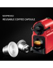 Kapsułka z kawą iCafilas do Nespresso kapsułki do kawy ze stali nierdzewnej wielokrotnego użytku filtry wielokrotnego użytku do 