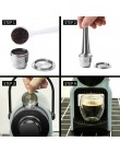 Kapsułka z kawą iCafilas do Nespresso kapsułki do kawy ze stali nierdzewnej wielokrotnego użytku filtry wielokrotnego użytku do 