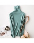 Tangada zima moda kobiety jednokolorowy golf sweter kobiet z długim rękawem elegancki, szykowny damskie swetry sweter pull femme
