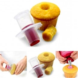 Formy silikonowe Cupcake Corer tłok wykrawacz kółek obierak do usuwania środka Muffin ciasto dekorowanie narzędzia wypieki cukie