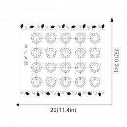 40X3 0Cm/29X26Cm mata silikonowa do pieczenia kremówka pieczenia Macaron piekarnik akcesoria do pieczenia ciasta narzędzia do pi