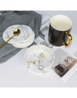 Kreatywny PU skóra marmur Coaster napój podkladka pod kubek do kawy herbata Pad podkładki na stół obiadowy stół czarny biały Chi