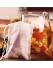 100 sztuk/partia jednorazowe torebki herbaty puste pachnące saszetka na herbatę z String Heal Seal bibuła filtracyjna dla Herb L