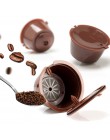 3 sztuk wielokrotnego użytku Nescafe kapsułka kawy dolce gusto filiżanka filtrowa wielokrotnego napełniania czapki łyżka szczotk