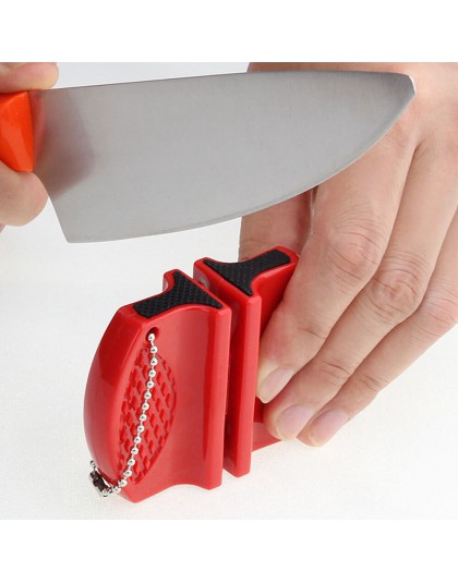 Przenośny Mini nóż kuchenny ostrzenia akcesoria narzędzia kuchenne kreatywny typu motylkowego dwa etapy scyzoryk na camping do o