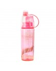 Nowy 400/600Ml 3 kolor stałe spray z tworzywa sztucznego fajne lato sportowa butelka na wodę przenośny wspinaczka rower Shaker m