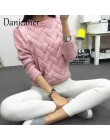 Danjeaner 2018 Vintage kobiety sweter nowa moda O-neck sweter zimowe dzianiny podstawowe topy luźne kobiece dzianiny odzież wier