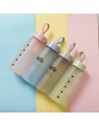 Butelka bez bpa plastikowa peeling sportowy szczelna butelka do picia moja butelka przenośna moda butelki do napojów dla miłośni