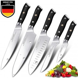 Japońskie noże kuchenne 8 cal zestaw noży szefa kuchni niemcy 1.4116 stal wysokowęglowa Santoku połowów ostry nóż kuchenny ręczn