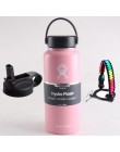 Hydro Flask butelka wody butelka ze stali nierdzewnej izolowane próżniowo szerokie usta Hydroflask z Flex Cap i pokrywka z rurką