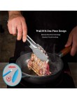 WALFOS BBQ grillowanie Tong sałatka porcja szczypce do jedzenia stal nierdzewna metalowe szczypce kuchenne grill gotowanie bloko