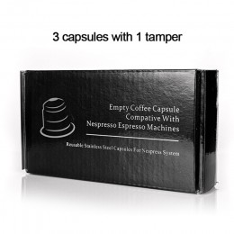 7 sztuk/zestaw Nespresso ze stali nierdzewnej kapsuła do kawy wielokrotnego użytku ubijak do kawy wielokrotnego użytku filtr do 