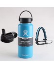 Hydro Flask butelka wody butelka ze stali nierdzewnej izolowane próżniowo szerokie usta Hydroflask z Flex Cap i pokrywka z rurką