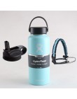 Hydro Flask butelka wody butelka ze stali nierdzewnej izolowane próżniowo szerokie usta Hydroflask z Flex Cap i pokrywka z rurką